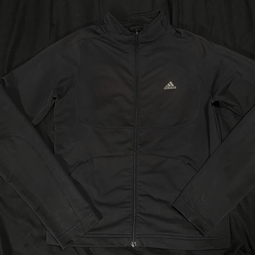 Adidas Black Track Zip Sz M women’s
